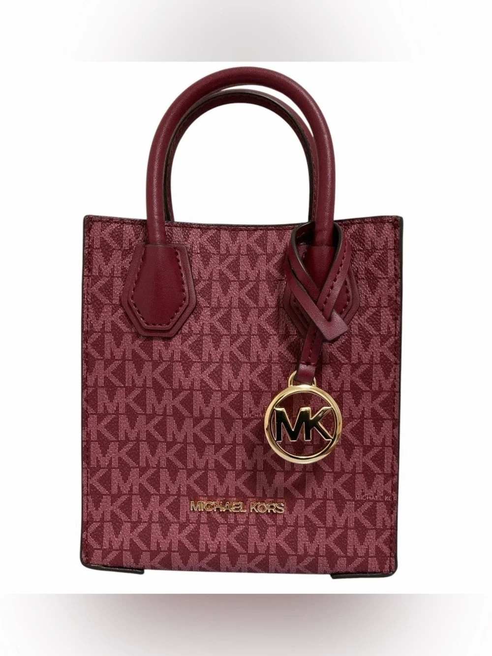 Michael Kors Mercer Mini Tote in mulberry with Gold Hardware and strap NWOT